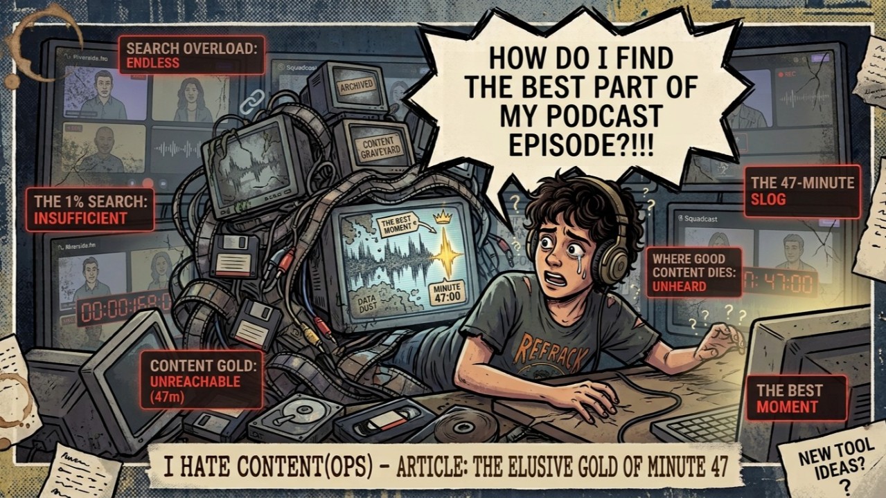 Cover image for the edition on finding the best part of a podcast episode