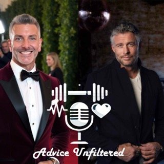 Advice Unfiltered with Chris and Tony podcast logo